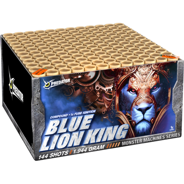 04456 Blue Lion King von Lesli 144-Schuss Verbund