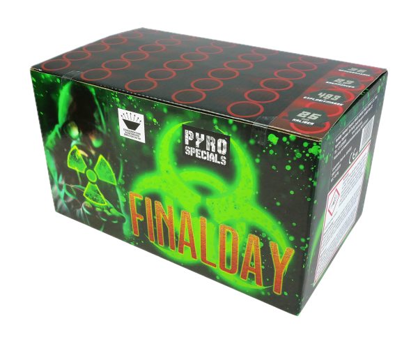 Finalday ER-36-25-4 von Pyro Specials, NEM 0,49kg 36-Schuss-Cake