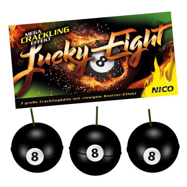 Lucky Eight 3er-Beutel Cracklingbälle Nico 01148