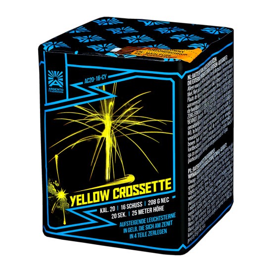 AC20-16-CY "Crossette Yellow" ( Gelb Crossette ) von Argento Funke