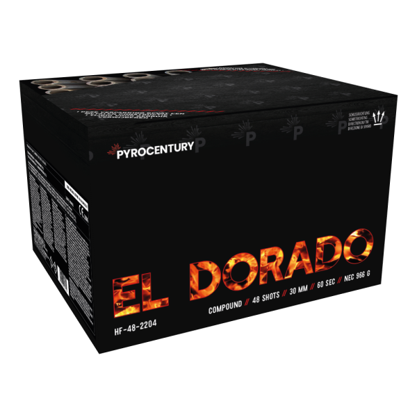 El Dorado HF-48-2204 von Pyrocentury Riakeo, 48-Schuss-Verbund Eldorado