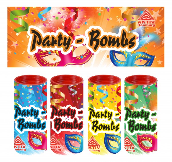 Fun Bombs 4er Set Tischbomben